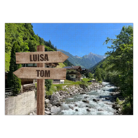 Personalisiertes Puzzle "Zillertal" Links