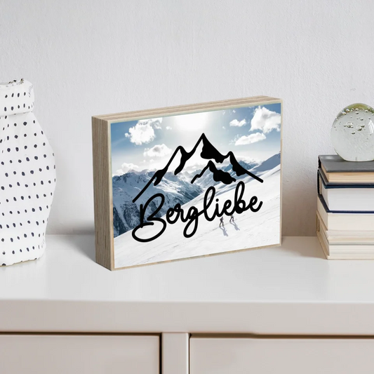 Holzbild "Bergsprüche" - Verschiedene Motive - Foto auf Holz