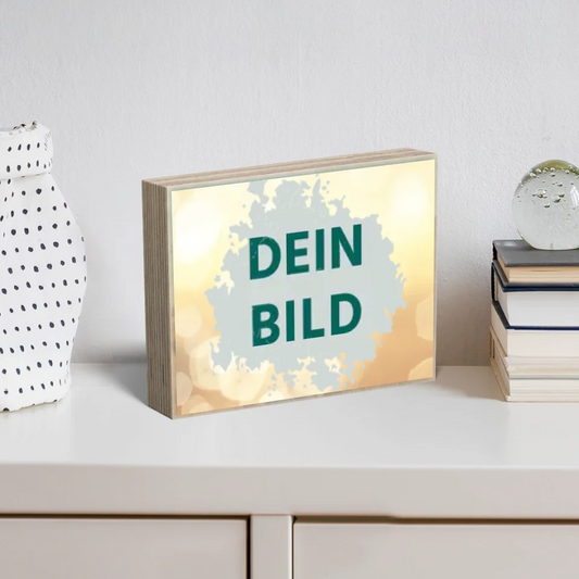 Holzbild "Eigenes Bild mit Rahmen" - Personalisiertes Foto auf Holz