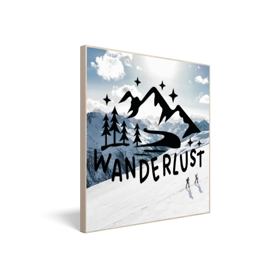 Wandbild aus Holz "Bergsprüche - Verschiedene Motive"