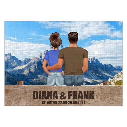 Personalisiertes Puzzle "Paar"