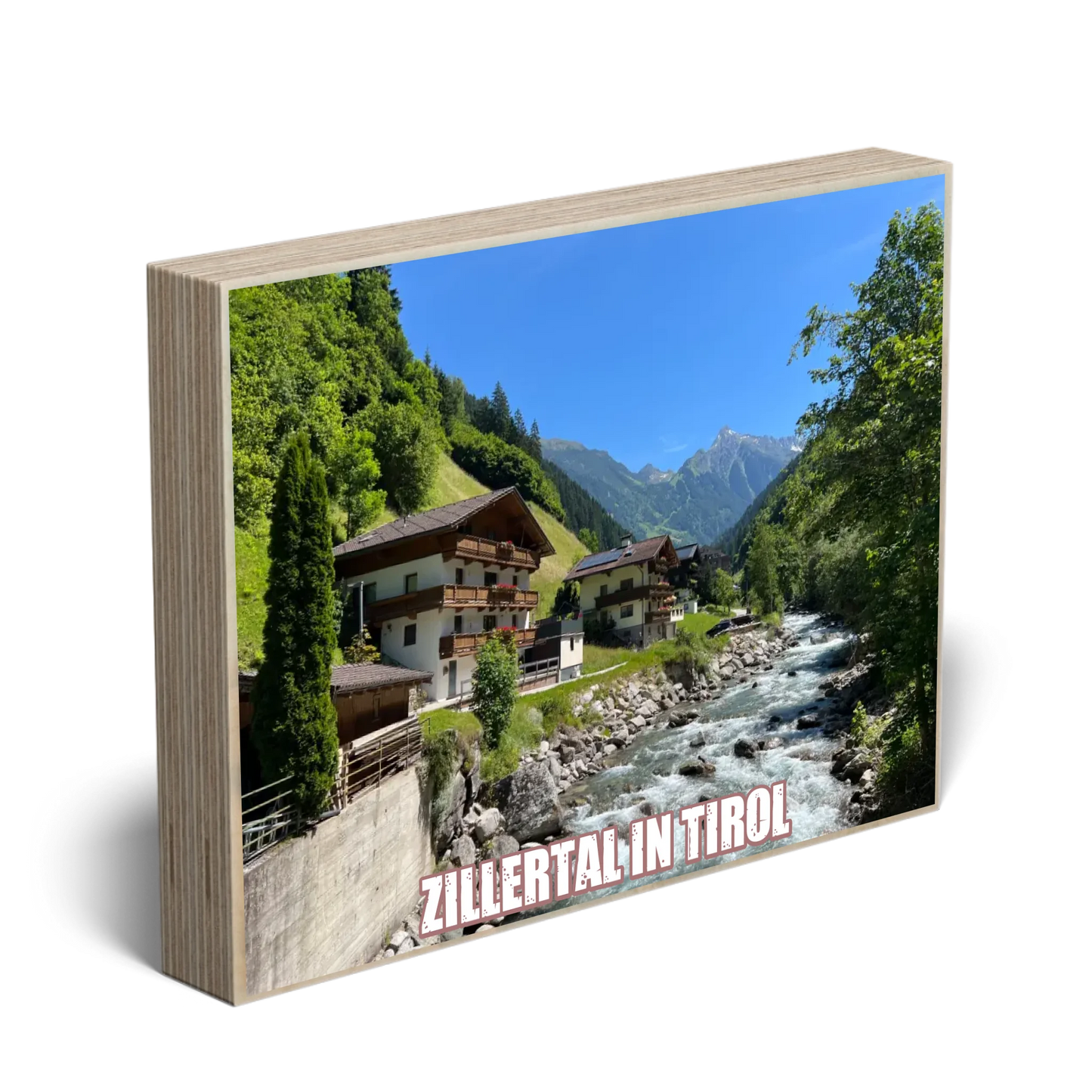 Holzbild "Zillertal"