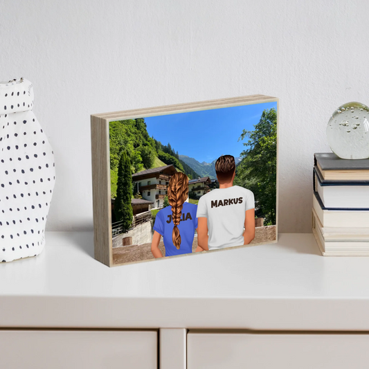 Personalisiertes Holzbild "Paar 2"