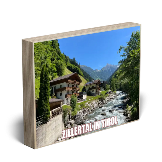 Holzbild "Zillertal"