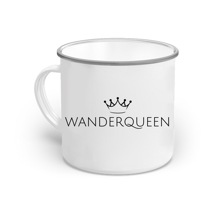 Emaille-Tasse-Wanderqueen