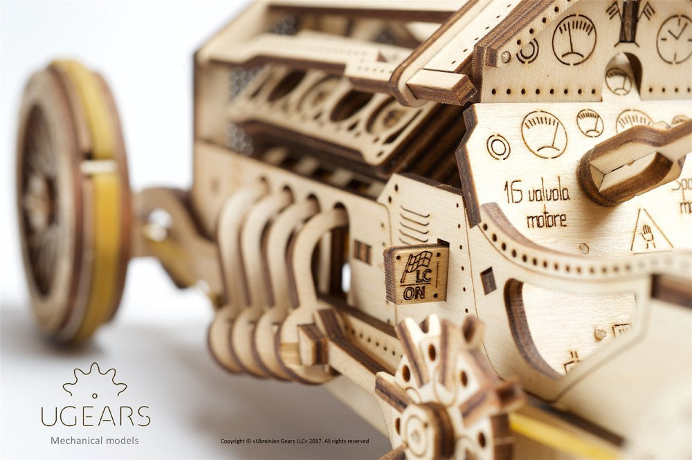 UGEARS I U9 Rennwagen I Holzpuzzle