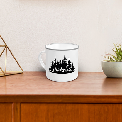 Emaille-Tasse "Wanderlust 4"