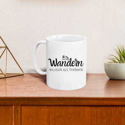 Tasse "Wandern - Billiger als Therapie"